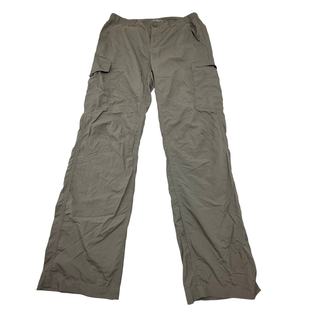 Columbia Omni-Shade Cargo Pants Mens 32x32 Brown Nylon Hiking Utility Trousers
